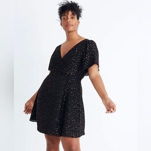 Madewell metallic dot dress